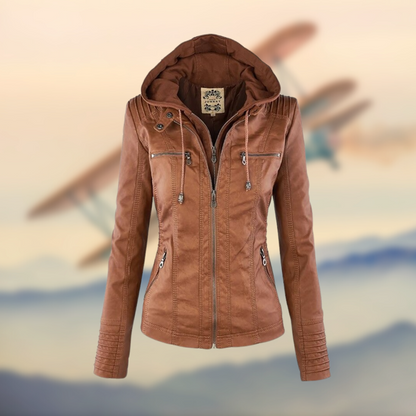 Mareen |  The elegant and unique leather jacket